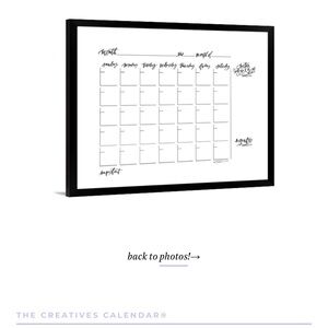 Lindsey Letters Creative Calendar